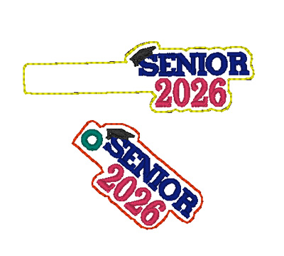 Senior 2026 Snap Tab and eyelet set digital design file