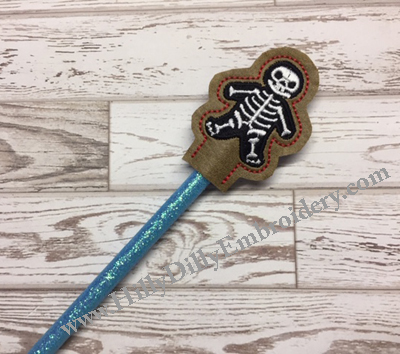 Skeleton Pencil Topper Digital Design
