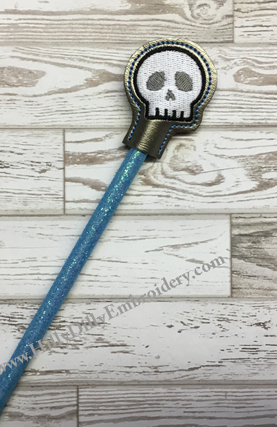 Skull Head Pencil Topper Digital Design