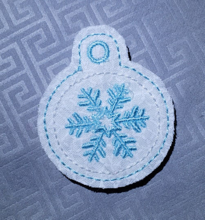 Snowflake Circle Eyelet Digital File
