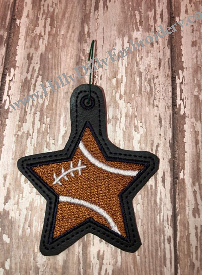 Star Football Eyelet Digital File