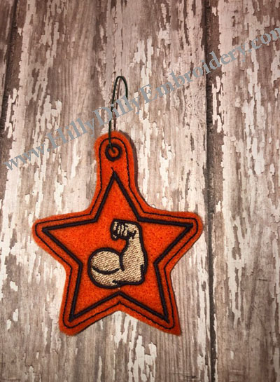 Star Muscle Arm Eyelet Digital File