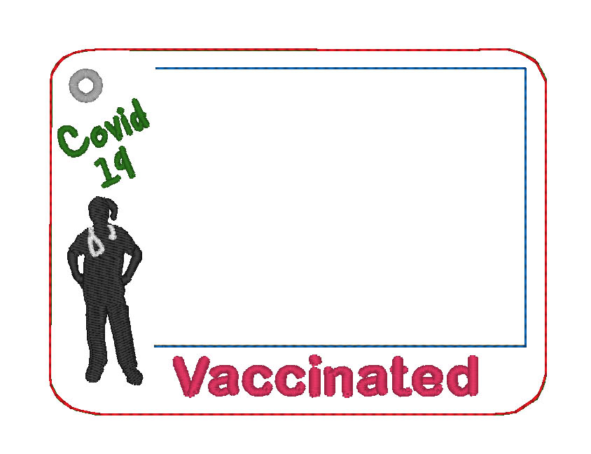 Vaccine Card Holder Nurse Girl