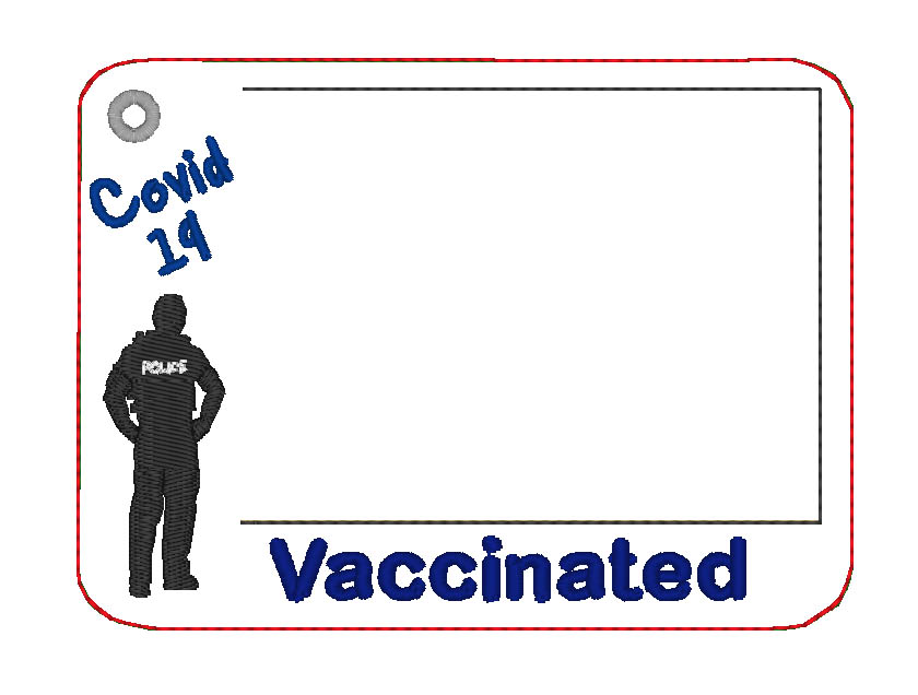 Vaccine Card Holder Policeman
