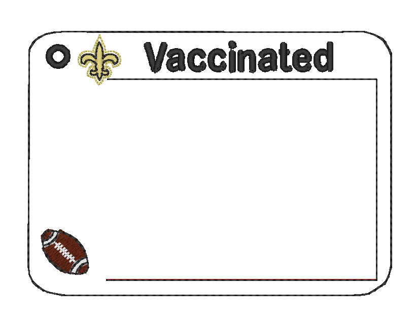 Vaccine Card Holder Saints