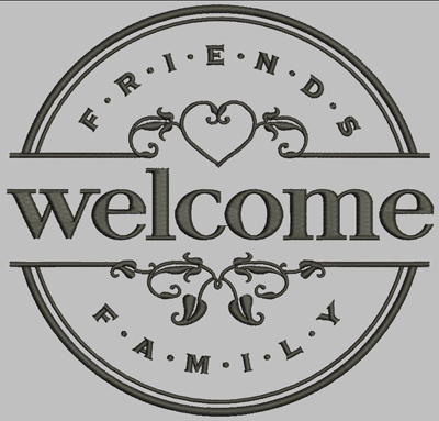 Welcome Friends Design Digital File